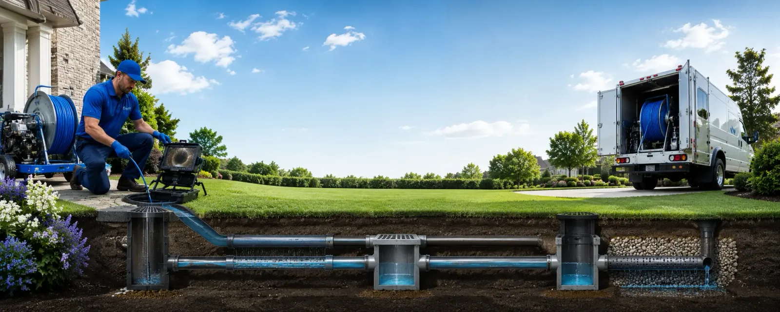 Outdoor drain cleaning information for Coloma, MI